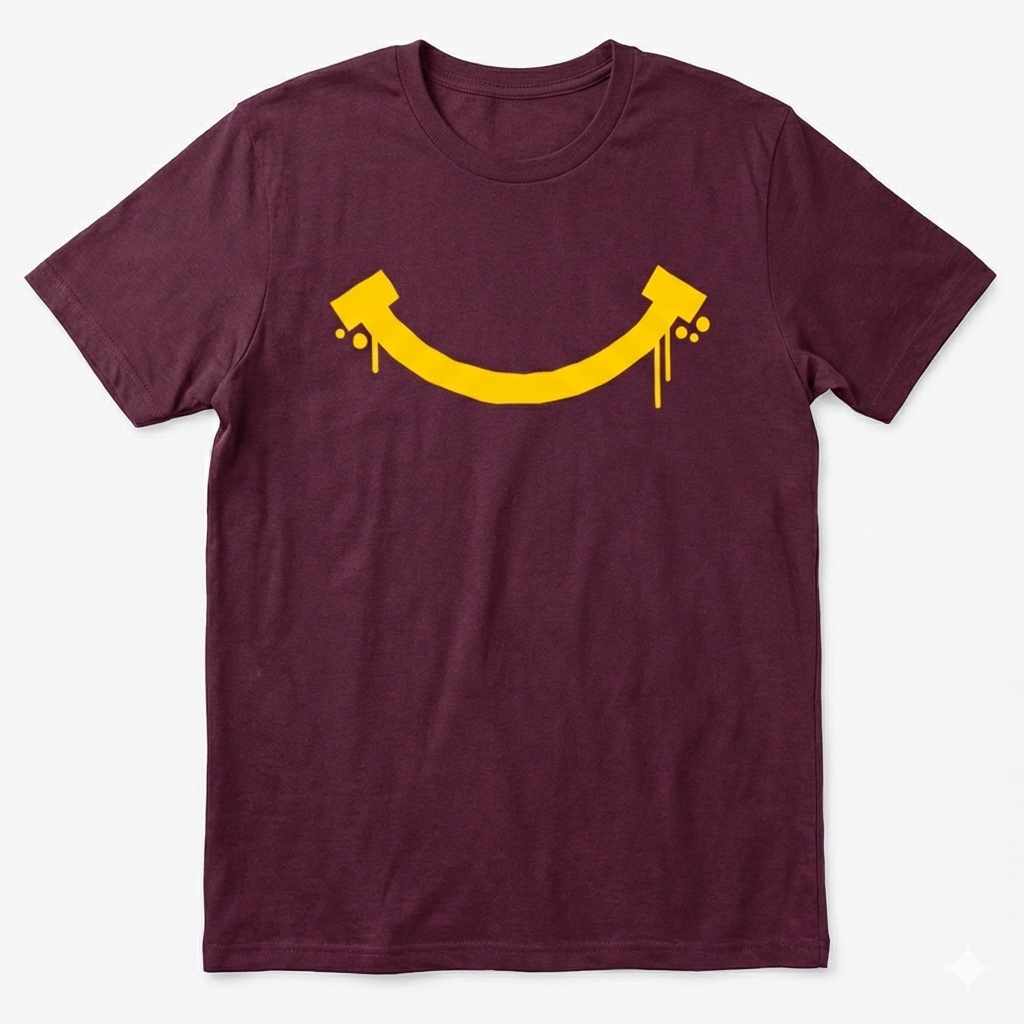 Sonrisa Mejores Tiempos - Playera Guinda