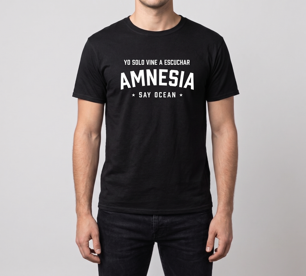 AMNESIA – Playera negra